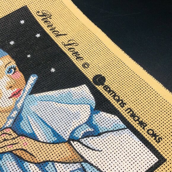80s Pierrot Love UNUSED Needlepoint Canvas Richart Canada Michel Oks Novelty - Picture 7 of 11